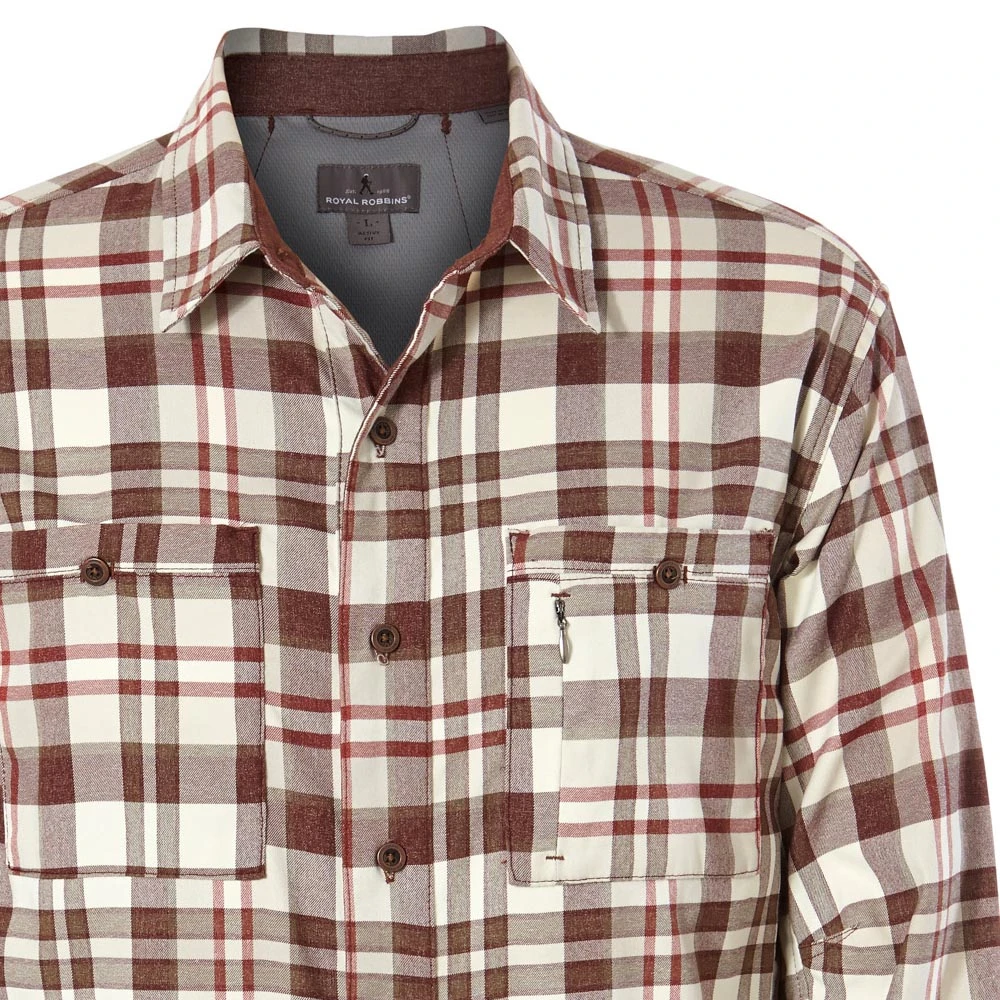 Royal Robbins - Herren Treeline Stretch Performance Plaid Flannel L/S Langarm Hemd 4 Royal Robbins - Herren Treeline Stretch Performance Plaid Flannel L/S Langarm Hemd – Bild 4