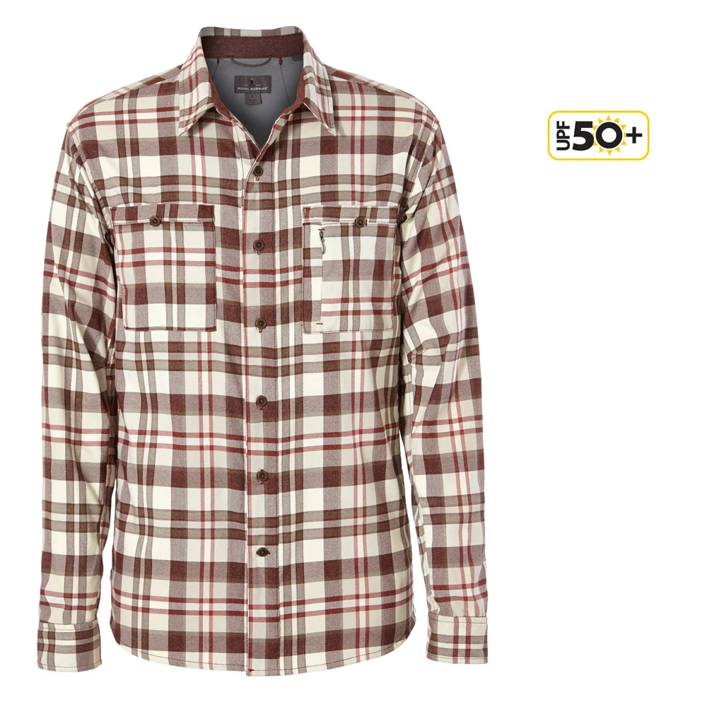 Royal Robbins - Herren Treeline Stretch Performance Plaid Flannel L/S Langarm Hemd 2 Royal Robbins - Herren Treeline Stretch Performance Plaid Flannel L/S Langarm Hemd – Bild 2