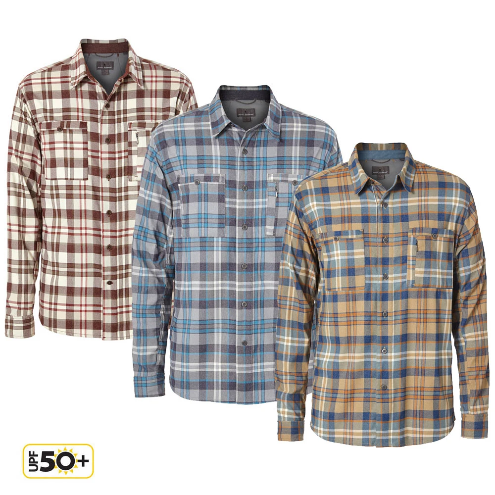 Royal Robbins - Herren Treeline Stretch Performance Plaid Flannel L/S Langarm Hemd 1 Royal Robbins - Herren Treeline Stretch Performance Plaid Flannel L/S Langarm Hemd