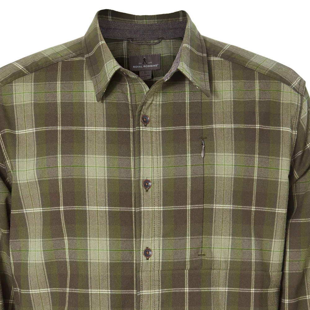 Royal Robbins - Herren Merino Hemd Merinolux Flannel L/S Langarm Outdoorhemd 5 Royal Robbins - Herren Merino Hemd Merinolux Flannel L/S Langarm Outdoorhemd – Bild 5