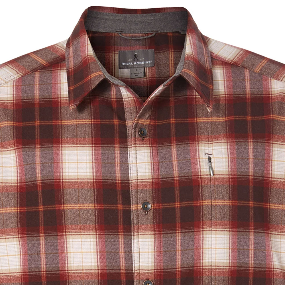 Royal Robbins - Herren Merino Hemd Merinolux Flannel L/S Langarm Outdoorhemd 7 Royal Robbins - Herren Merino Hemd Merinolux Flannel L/S Langarm Outdoorhemd – Bild 7
