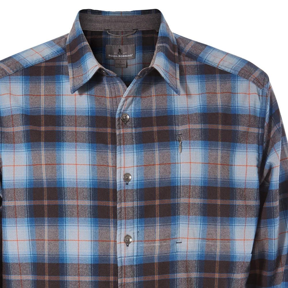Royal Robbins - Herren Merino Hemd Merinolux Flannel L/S Langarm Outdoorhemd 9 Royal Robbins - Herren Merino Hemd Merinolux Flannel L/S Langarm Outdoorhemd – Bild 9