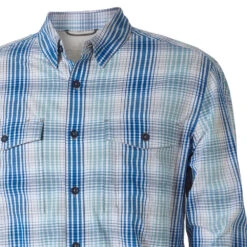 Royal Robbins - Herren Hemd Vista Chill Plaid L/S Langarm Outdoorhemd 16 Royal Robbins - Herren Hemd Vista Chill Plaid L/S Langarm Outdoorhemd -Maul || 4F || Craghoppers Verkäufe 42381 vista blau 1