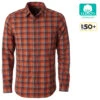 Royal Robbins - Herren Hemd Thermotech Drake Plaid L/S Outdoorhemd, Burnt Ochre