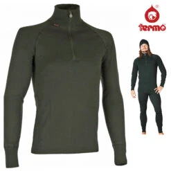 TERMO - ORIGINAL MEDIUM - Zip Neck Longshirt Mit Zpper Herren Funktionsshirt - Grün