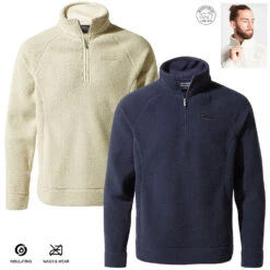 Craghoppers - Flauschiger Herren Fleece Pulli - Cason Half Zip Micropolar