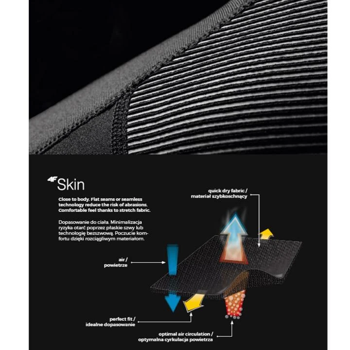 SKIN - Nahtloses 4F Herren Thermoshirt Sport Longshirt 5 SKIN - Nahtloses 4F Herren Thermoshirt Sport Longshirt – Bild 5