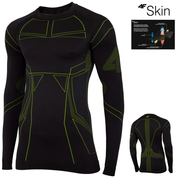 SKIN - Nahtloses 4F Herren Thermoshirt Sport Longshirt 1 SKIN - Nahtloses 4F Herren Thermoshirt Sport Longshirt