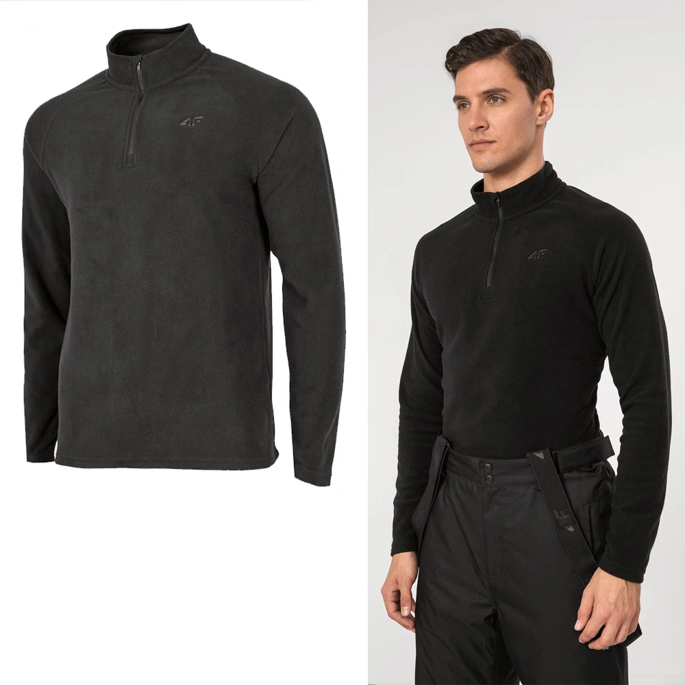 4F - Herren Half Zip Fleece Langarmshirt 1 4F - Herren Half Zip Fleece Langarmshirt
