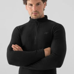 4F - Herren Fleece Langarmshirt 23 4F - Herren Fleece Langarmshirt -Maul || 4F || Craghoppers Verkäufe BIMP030 Z21 schwarz02