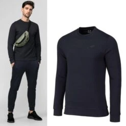 4F - Herren Pullover Casual Sport - Navy