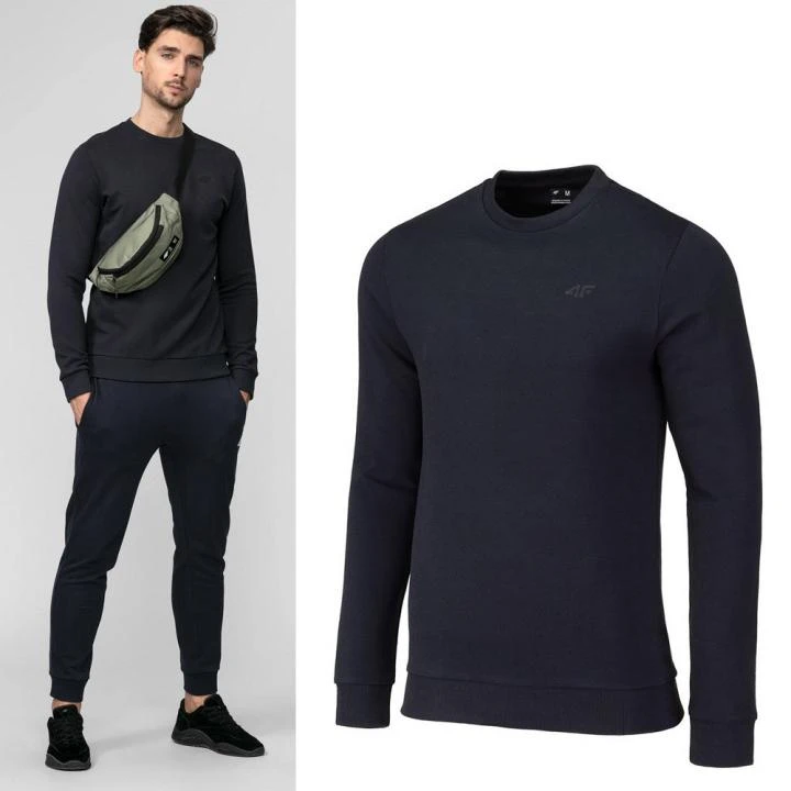 4F - Herren Pullover Casual Sport - Navy 1 4F - Herren Pullover Casual Sport - Navy