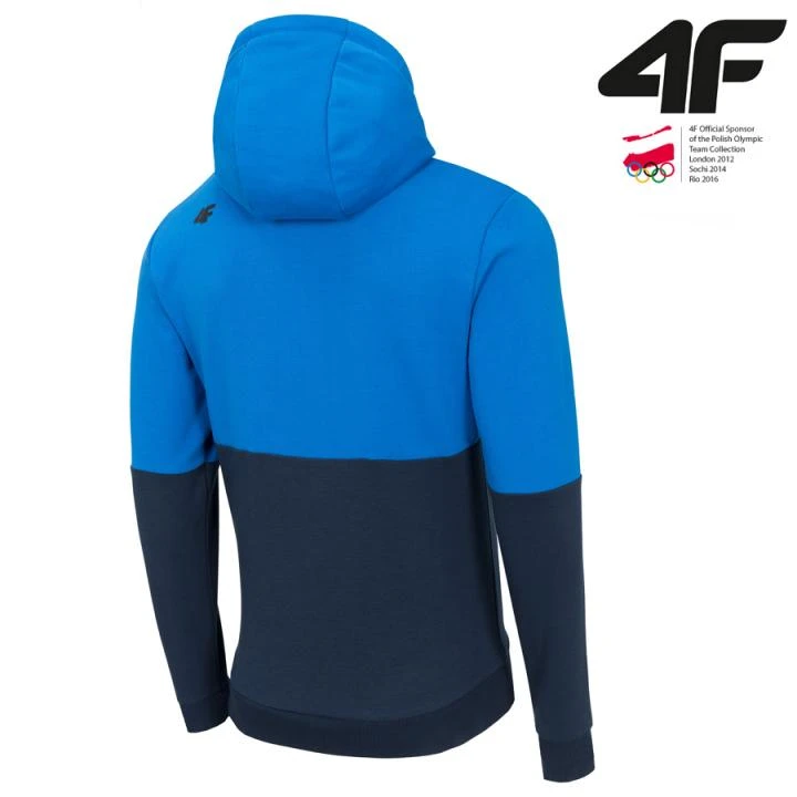 4F - Herren Sportpullover Hoody - Blau Navy 3 4F - Herren Sportpullover Hoody - Blau Navy – Bild 3