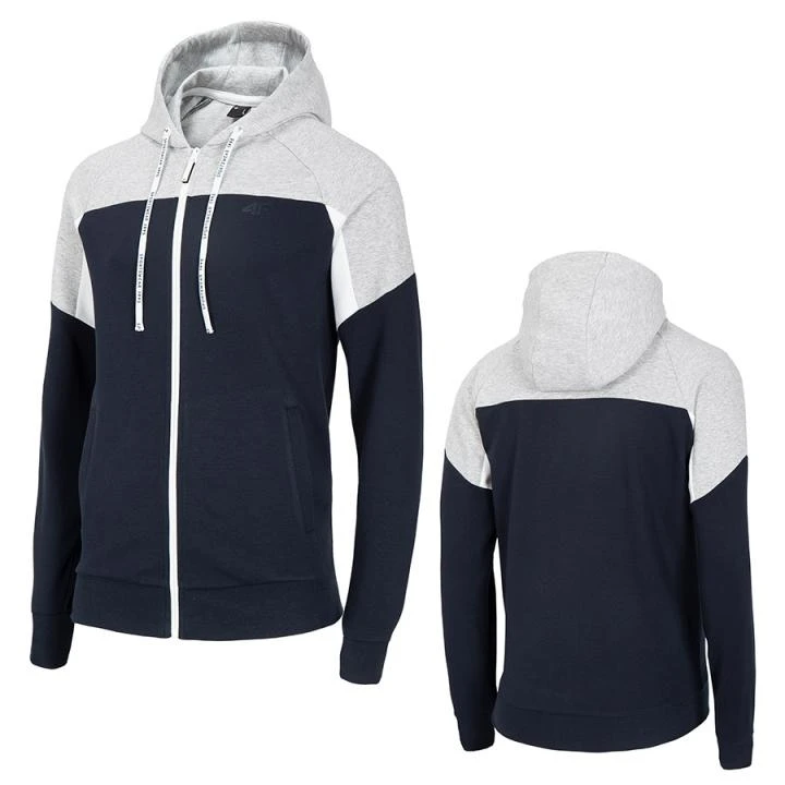 4F - Sweatjacke - Herren Sportjacke - Navy Grau 3 4F - Sweatjacke - Herren Sportjacke - Navy Grau – Bild 3