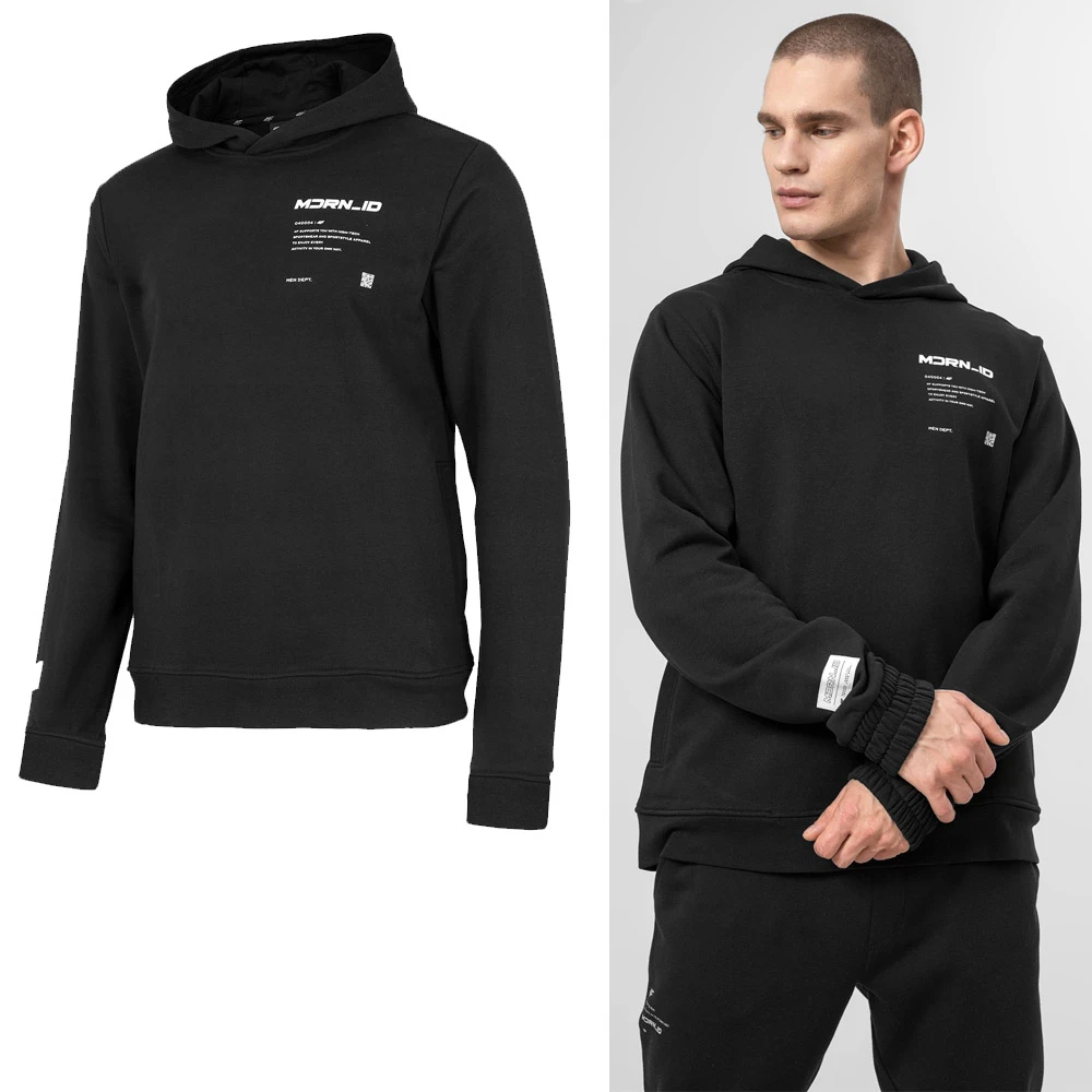 4F - Herren Hoody, Sweatpullover Mit Kapuze - Navy 1 4F - Herren Hoody, Sweatpullover Mit Kapuze - Navy