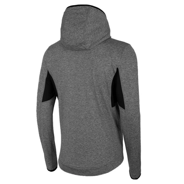 4F - Herren Fitness- Und Lauf Hoodie - Grau Melange 3 4F - Herren Fitness- Und Lauf Hoodie - Grau Melange – Bild 3
