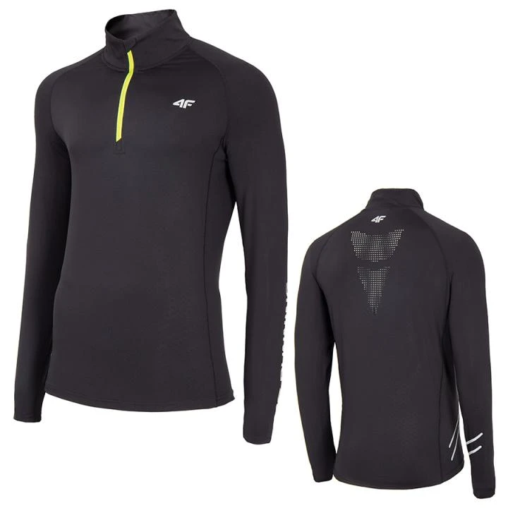 4F - 4FDry-Finish - Herren Sport Langarmshirt - Schwarz 4 4F - 4FDry-Finish - Herren Sport Langarmshirt - Schwarz – Bild 4
