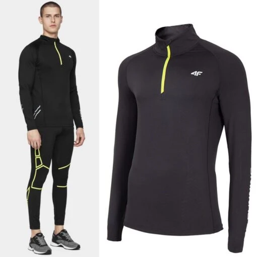 4F - 4FDry-Finish - Herren Sport Langarmshirt - Schwarz 1 4F - 4FDry-Finish - Herren Sport Langarmshirt - Schwarz -Maul || 4F || Craghoppers Verkäufe BLMF002 L20 schwarz04