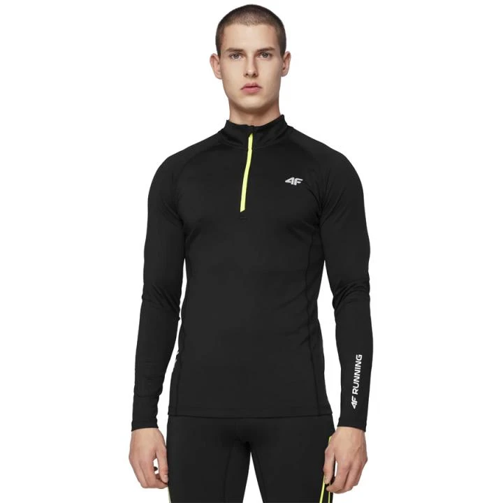 4F - 4FDry-Finish - Herren Sport Langarmshirt - Schwarz 2 4F - 4FDry-Finish - Herren Sport Langarmshirt - Schwarz – Bild 2