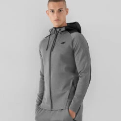 4F - Herren Trainingsjacke, Hoddy -Maul || 4F || Craghoppers Verkäufe BLMF010 Z21 grau02