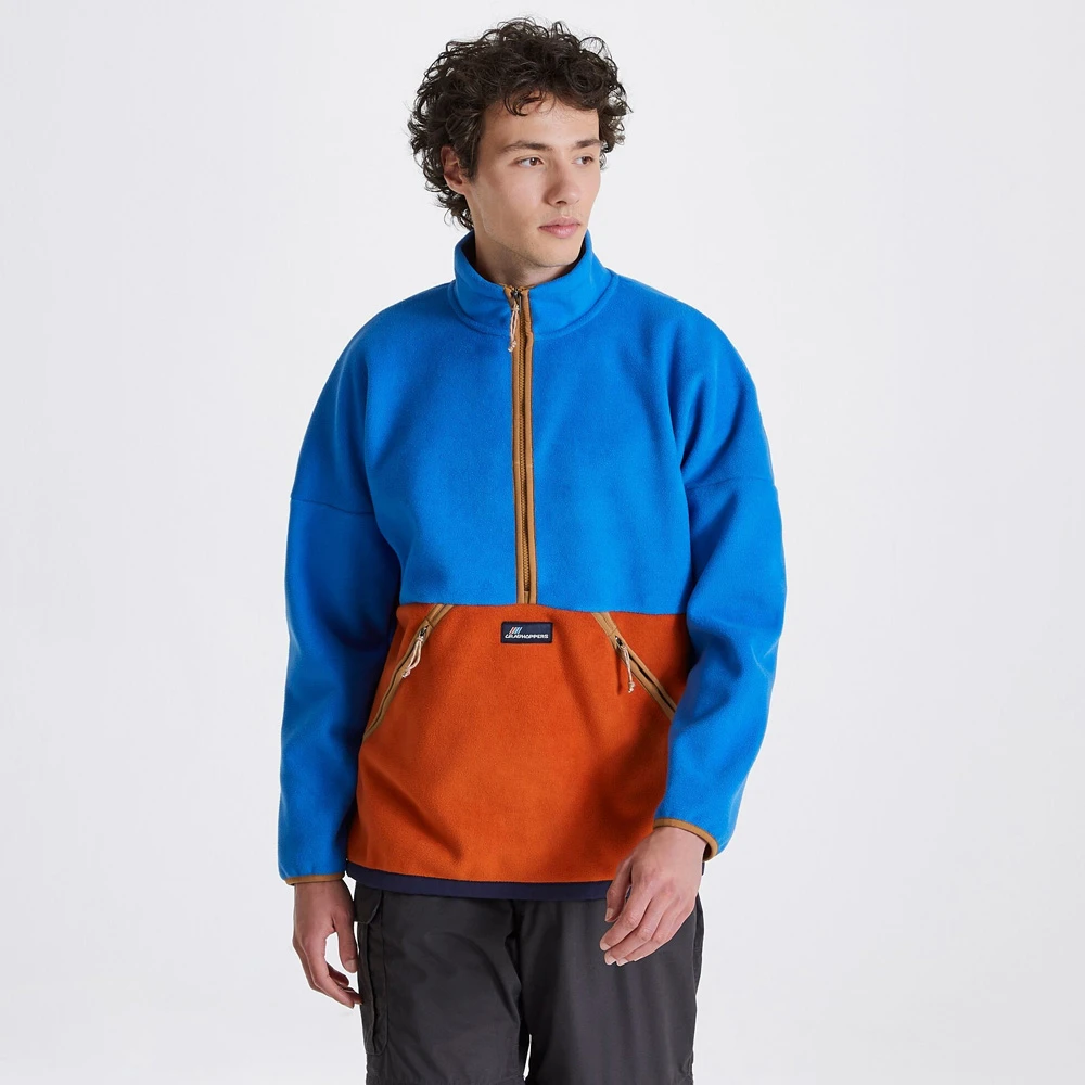 Craghoppers - Funktioneller Und Modischer Fleecepulli - Whitlaw Half Zip - Blau/orange 2 Craghoppers - Funktioneller Und Modischer Fleecepulli - Whitlaw Half Zip - Blau/orange – Bild 2