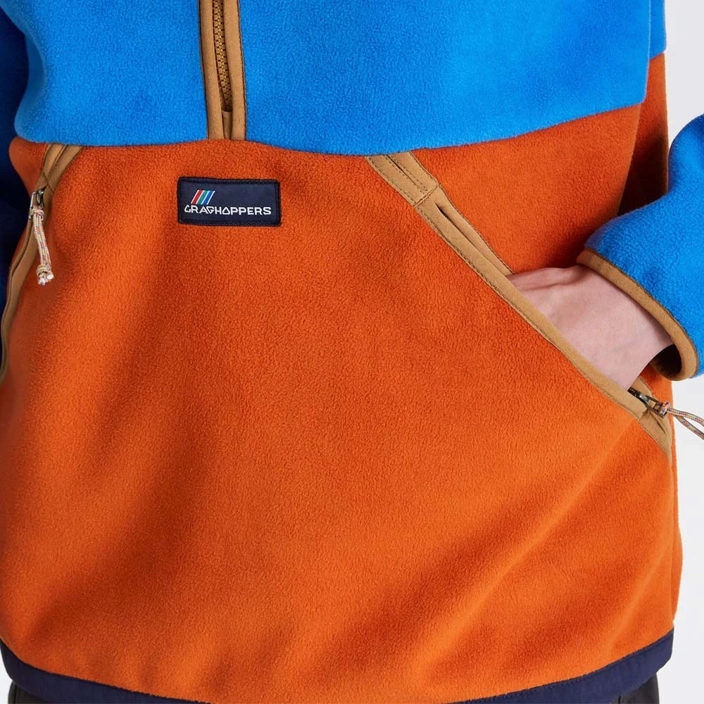 Craghoppers - Funktioneller Und Modischer Fleecepulli - Whitlaw Half Zip - Blau/orange 4 Craghoppers - Funktioneller Und Modischer Fleecepulli - Whitlaw Half Zip - Blau/orange – Bild 4