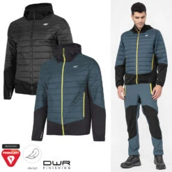 Primaloft - 4F Herren Hybrid Jacke Mit Primaloft Futter, Sportjacke