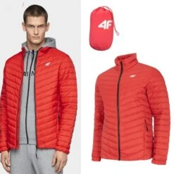 4F - Herren Primaloft Black Eco ® Steppjacke - Rot