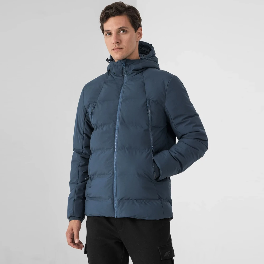 4F - Daunenartige Herren Winter Steppjacke 4 4F - Daunenartige Herren Winter Steppjacke – Bild 4
