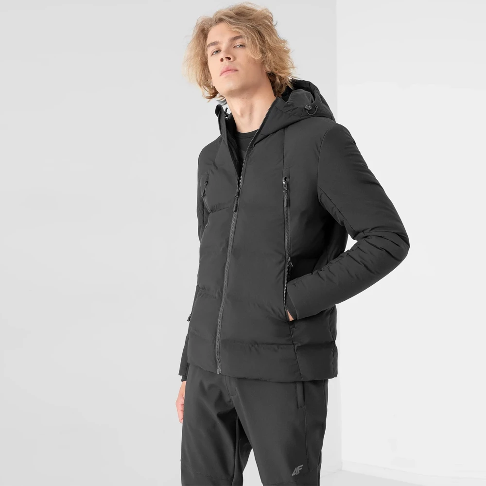 4F - Daunenartige Herren Winter Steppjacke 7 4F - Daunenartige Herren Winter Steppjacke – Bild 7