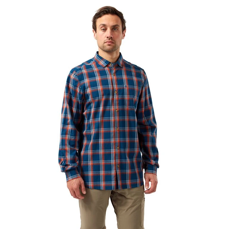 Craghoppers, Baumwoll Outdoor Langarm Hemd Im Karo Printdesign - Harvey - Herren 3 Craghoppers, Baumwoll Outdoor Langarm Hemd Im Karo Printdesign - Harvey - Herren – Bild 3