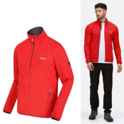 Regatta - Highton - Herren Stretch-Fleece Jacke, Sportjacke