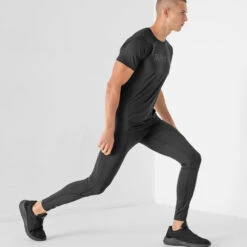 4F - Herren Dry Sport Fitnesshose, Laufhose - Schwarz 8 4F - Herren Dry Sport Fitnesshose, Laufhose - Schwarz -Maul || 4F || Craghoppers Verkäufe SPMF010 Z21 schwarz02