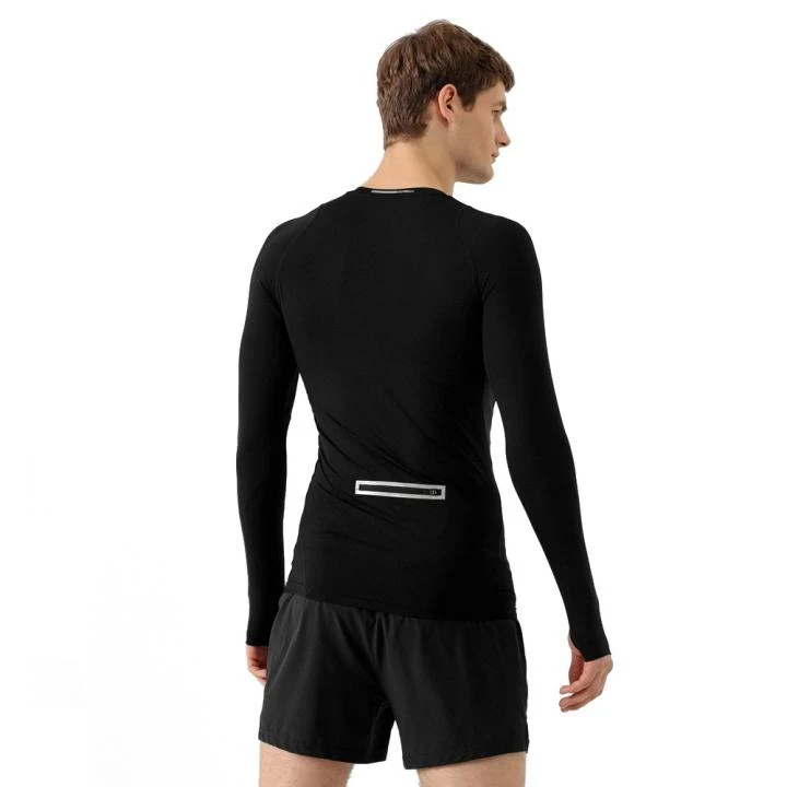 4F - Herren Sport Langarmshirt, Laufshirt - Schwarz 4 4F - Herren Sport Langarmshirt, Laufshirt - Schwarz – Bild 4