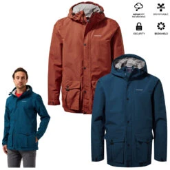 Craghoppers - Wasserdichte Regen - Outdoor - Wanderjacke Ashland - AquaDry Membrane - Herren