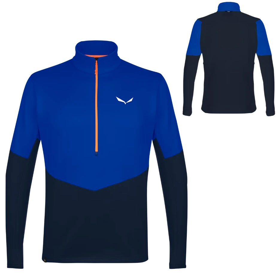 Salewa - Herren Puez Polarlite M Halfzip Fleece Pullover, Blau 1 Salewa - Herren Puez Polarlite M Halfzip Fleece Pullover, Blau