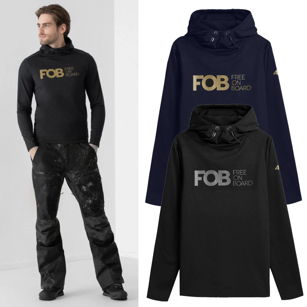 FOB - Herren 4FWARM Funktions Hoodie Winter Langarmshirt 1 FOB - Herren 4FWARM Funktions Hoodie Winter Langarmshirt