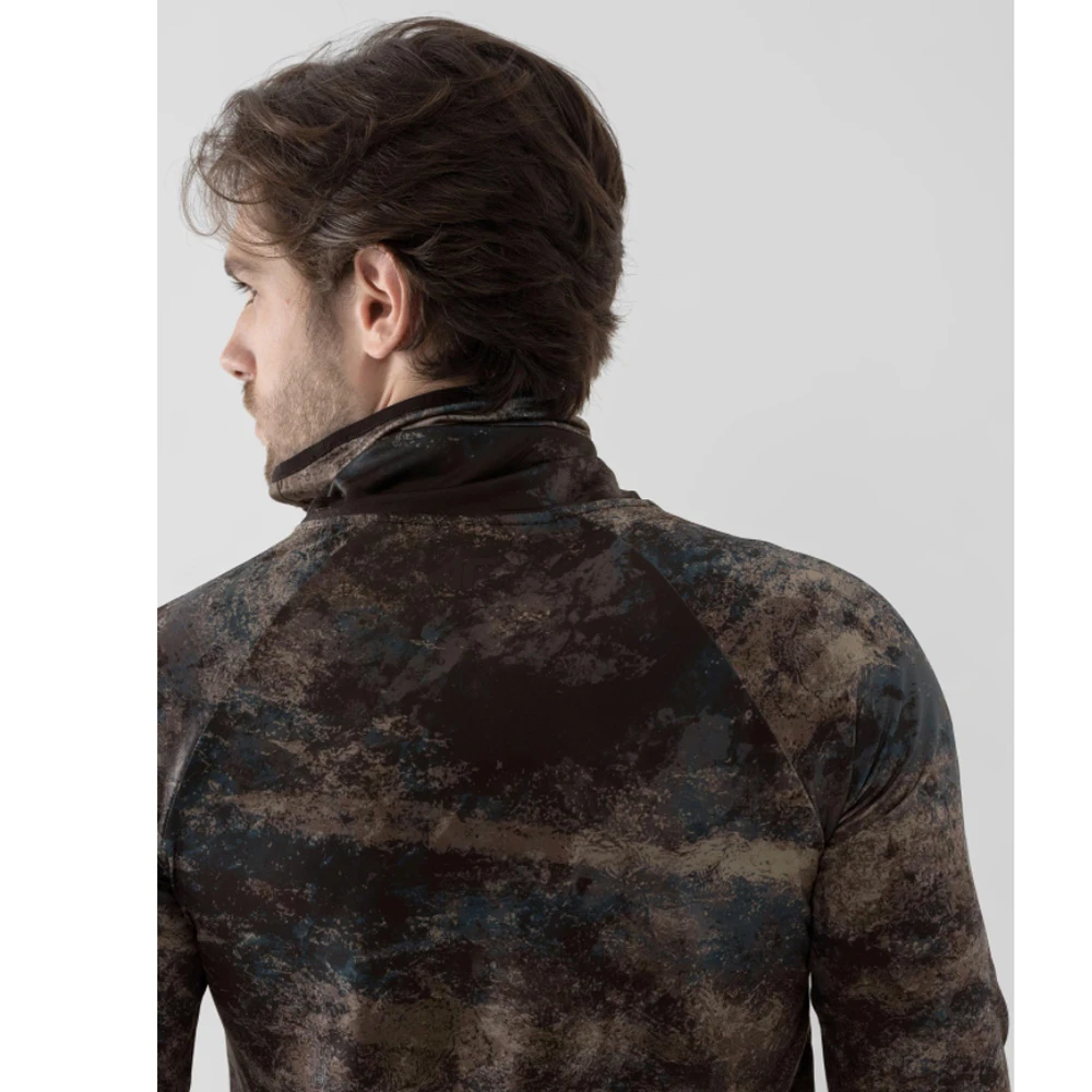 4F FOB - Herren Thermoaktive Funktions Langarmshirt Mit Halstuch 5 4F FOB - Herren Thermoaktive Funktions Langarmshirt Mit Halstuch – Bild 5