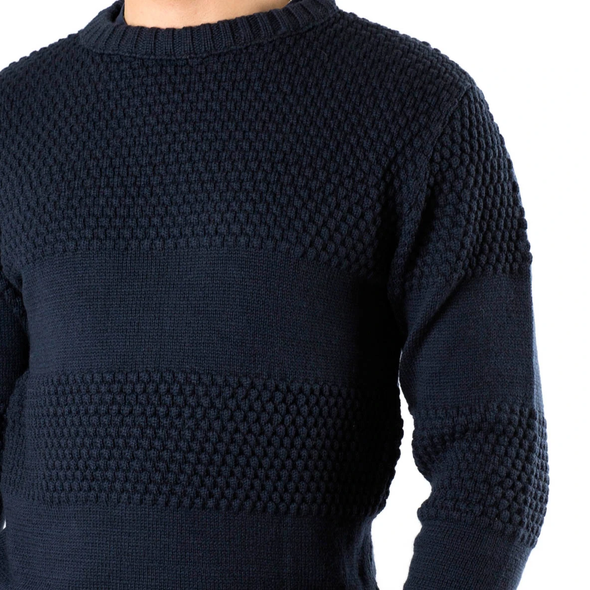 FUZA WOOL - Herren 100% Merino Pullover Nyhavn Sweater Round Neck 4 FUZA WOOL - Herren 100% Merino Pullover Nyhavn Sweater Round Neck – Bild 4
