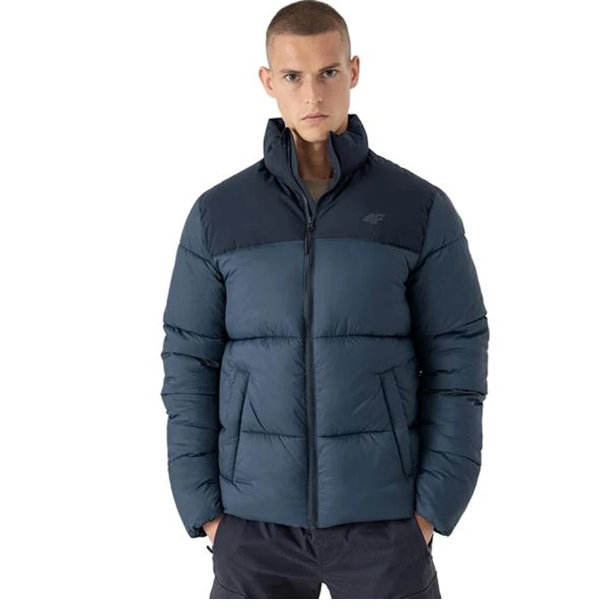 4F - Herren Winterjacke Steppjacke - Navy 2 4F - Herren Winterjacke Steppjacke - Navy – Bild 2