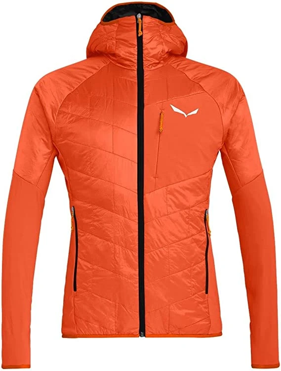 Salewa - Merino ORTLES HYBRID TIROLWOOL® RESPONSIVE JACKE HERREN, Orange 1 Salewa - Merino ORTLES HYBRID TIROLWOOL® RESPONSIVE JACKE HERREN, Orange