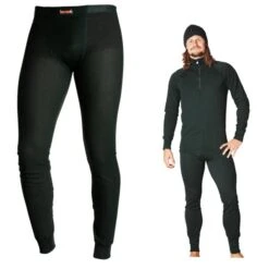 TERMO - Original Medium - Warme Funktionsunterhose Lange Hose - Schnelltrocknend, Schwarz