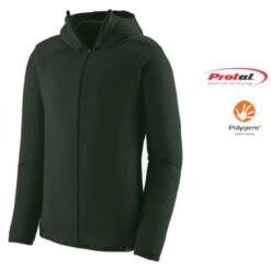 TERMO - Full Zip Winter Hoody - Herren Wärmende Fleecejacke, Dunkelgrün