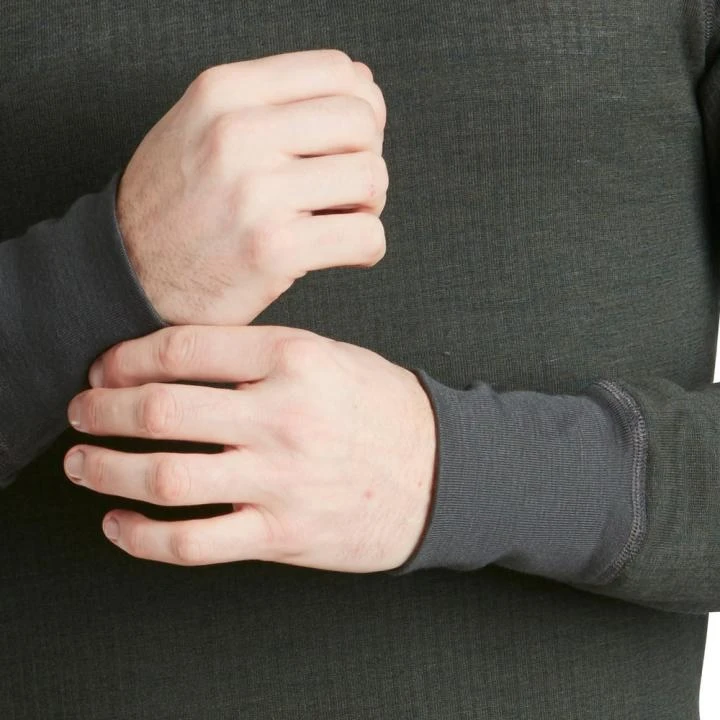 TERMO - Wool Original 2.0 - Jumper, Long Sleeve - Dickes Merino Herren Longshirt Pullover - Grau 3 TERMO - Wool Original 2.0 - Jumper, Long Sleeve - Dickes Merino Herren Longshirt Pullover - Grau – Bild 3