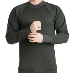TERMO - Wool Original 2.0 - Jumper, Long Sleeve - Dickes Merino Herren Longshirt Pullover - Grau