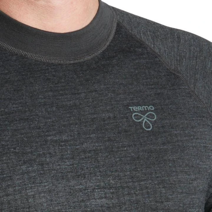 TERMO - Wool Light 2.0 - Jumper, Long Sleeve - Merino Herren Longshirt Pullover - Grau 3 TERMO - Wool Light 2.0 - Jumper, Long Sleeve - Merino Herren Longshirt Pullover - Grau – Bild 3
