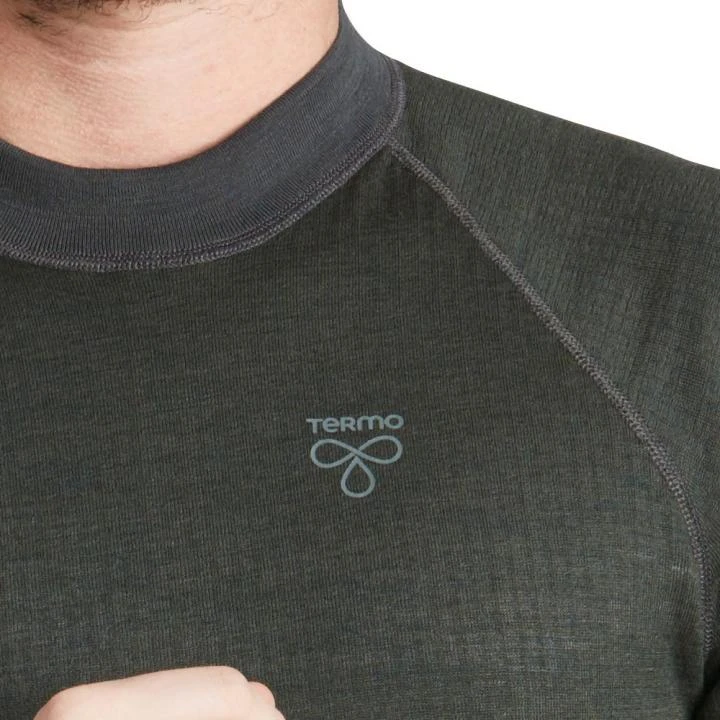TERMO - Wool Original 2.0 - Jumper, Long Sleeve - Dickes Merino Herren Longshirt Pullover - Grau 4 TERMO - Wool Original 2.0 - Jumper, Long Sleeve - Dickes Merino Herren Longshirt Pullover - Grau – Bild 4