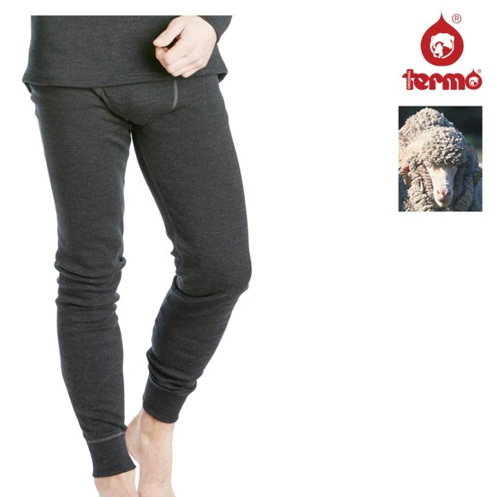 TERMO - Wool Light 2.0 - Long Johns, No Fly - Merino Herren Hose Unterhose - Grau 2 TERMO - Wool Light 2.0 - Long Johns, No Fly - Merino Herren Hose Unterhose - Grau – Bild 2