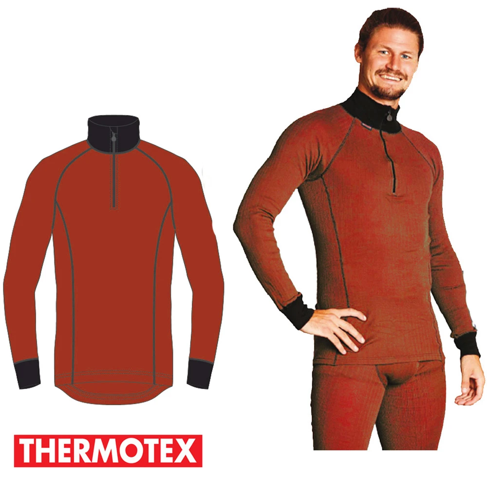 TERMO - ORIGINAL LIGHT - Zip Neck Longshirt Mit Zpper Herren Funktionsshirt - Rot 1 TERMO - ORIGINAL LIGHT - Zip Neck Longshirt Mit Zpper Herren Funktionsshirt - Rot