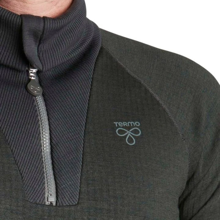 TERMO - Wool Original 2.0 - Roll-neck With Zip - Dicker Merino Herren Zipper Pullover 4 TERMO - Wool Original 2.0 - Roll-neck With Zip - Dicker Merino Herren Zipper Pullover – Bild 4